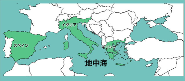 オリーブオイルと地中海